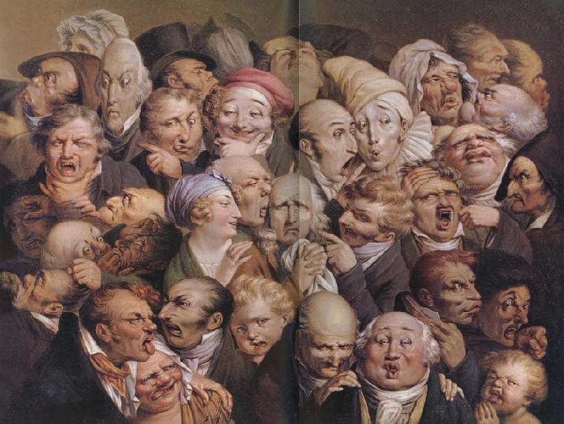 Louis-Leopold Boilly Reunion de trente-cinq tetes d'expression